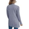 imageimesrun Womens Open Front Cardigans Casual Long Sleeve Classic Knit Sweater Outerwear with PocketsAblue