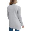 imageimesrun Womens Open Front Cardigans Casual Long Sleeve Classic Knit Sweater Outerwear with PocketsAgrey