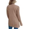 imageimesrun Womens Open Front Cardigans Casual Long Sleeve Classic Knit Sweater Outerwear with PocketsAkhaki