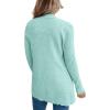imageimesrun Womens Open Front Cardigans Casual Long Sleeve Classic Knit Sweater Outerwear with PocketsAmint Green