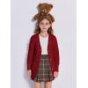 imageImily Bela Girls Sweaters Kids Open Front Button Down Knit Cardigans with PocketsRed