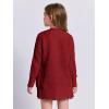 imageImily Bela Girls Sweaters Kids Open Front Button Down Knit Cardigans with PocketsRed