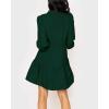 imageImily Bela Womens Fall Long Sleeve Tunic Dress Casual V Neck Loose Ruffle Tiered DressAblackish Green