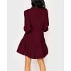 imageImily Bela Womens Fall Long Sleeve Tunic Dress Casual V Neck Loose Ruffle Tiered DressAburgundy