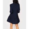 imageImily Bela Womens Fall Long Sleeve Tunic Dress Casual V Neck Loose Ruffle Tiered DressAnavy Blue
