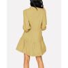 imageImily Bela Womens Fall Long Sleeve Tunic Dress Casual V Neck Loose Ruffle Tiered DressAyellow
