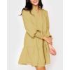 imageImily Bela Womens Fall Long Sleeve Tunic Dress Casual V Neck Loose Ruffle Tiered DressAyellow