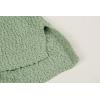 imageImily Bela Womens Fuzzy Knitted Sweater Sherpa Fleece Side Slit Full Sleeve Jumper OutwearsGreen