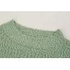imageImily Bela Womens Fuzzy Knitted Sweater Sherpa Fleece Side Slit Full Sleeve Jumper OutwearsGreen