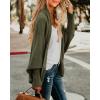 imageImily Bela Womens Kimono Batwing Cable Knitted Slouchy Oversized Wrap Cardigan SweaterArmy Green
