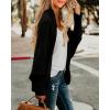 imageImily Bela Womens Kimono Batwing Cable Knitted Slouchy Oversized Wrap Cardigan SweaterBlack