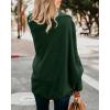 imageImily Bela Womens Kimono Batwing Cable Knitted Slouchy Oversized Wrap Cardigan SweaterGreen