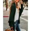 imageImily Bela Womens Kimono Batwing Cable Knitted Slouchy Oversized Wrap Cardigan SweaterGreen