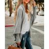 imageImily Bela Womens Kimono Batwing Cable Knitted Slouchy Oversized Wrap Cardigan SweaterGrey