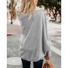 imageImily Bela Womens Kimono Batwing Cable Knitted Slouchy Oversized Wrap Cardigan SweaterGrey