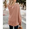 imageImily Bela Womens Kimono Batwing Cable Knitted Slouchy Oversized Wrap Cardigan SweaterLight Pink