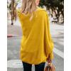 imageImily Bela Womens Kimono Batwing Cable Knitted Slouchy Oversized Wrap Cardigan SweaterMustard Yellow