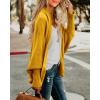 imageImily Bela Womens Kimono Batwing Cable Knitted Slouchy Oversized Wrap Cardigan SweaterMustard Yellow
