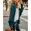 imageImily Bela Womens Kimono Batwing Cable Knitted Slouchy Oversized Wrap Cardigan SweaterTeal Blue