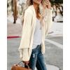 imageImily Bela Womens Kimono Batwing Cable Knitted Slouchy Oversized Wrap Cardigan SweaterWhite