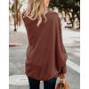 imageImily Bela Womens Kimono Batwing Cable Knitted Slouchy Oversized Wrap Cardigan SweaterZ2brown