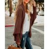 imageImily Bela Womens Kimono Batwing Cable Knitted Slouchy Oversized Wrap Cardigan SweaterZ2brown
