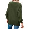 imageImily Bela Womens Oversized Tunic Sweaters Fall Slouchy Long Sleeve Ribbed Knit Side Slit Pullover JumperArmy Green
