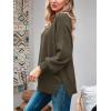 imageImily Bela Womens Oversized Tunic Sweaters Fall Slouchy Long Sleeve Ribbed Knit Side Slit Pullover JumperDark Brown