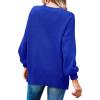 imageImily Bela Womens Oversized Tunic Sweaters Fall Slouchy Long Sleeve Ribbed Knit Side Slit Pullover JumperNavy Blue