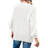 imageImily Bela Womens Oversized Tunic Sweaters Fall Slouchy Long Sleeve Ribbed Knit Side Slit Pullover JumperWhite