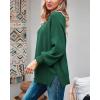 imageImily Bela Womens Oversized Tunic Sweaters Fall Slouchy Long Sleeve Ribbed Knit Side Slit Pullover JumperZ2blackish Green