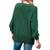 imageImily Bela Womens Oversized Tunic Sweaters Fall Slouchy Long Sleeve Ribbed Knit Side Slit Pullover JumperZ2blackish Green