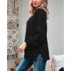 imageImily Bela Womens Oversized Tunic Sweaters Fall Slouchy Long Sleeve Ribbed Knit Side Slit Pullover JumperZblack