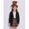 imageImily Bela Girls Sweaters Kids Open Front Button Down Knit Cardigans with PocketsBlack