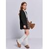 imageImily Bela Girls Sweaters Kids Open Front Button Down Knit Cardigans with PocketsBlack