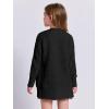 imageImily Bela Girls Sweaters Kids Open Front Button Down Knit Cardigans with PocketsBlack