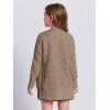 imageImily Bela Girls Sweaters Kids Open Front Button Down Knit Cardigans with PocketsKhaki