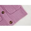 imageImily Bela Girls Sweaters Kids Open Front Button Down Knit Cardigans with PocketsPurple
