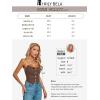 imageImily Bela Womens Corset Tops Cropped Going Out Strapless Shirred Back Button Down Bustier Bodyshaper