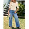 imageImily Bela Womens Ribbed Knit Crewneck Crop Tops Basic Slim Fit T Shirts Half Sleeve 2025 Summer Trendy Y2k TeeBeige