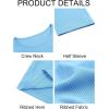 imageImily Bela Womens Ribbed Knit Crewneck Crop Tops Basic Slim Fit T Shirts Half Sleeve 2025 Summer Trendy Y2k TeeBlue