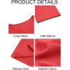 imageImily Bela Womens Ribbed Knit Crewneck Crop Tops Basic Slim Fit T Shirts Half Sleeve 2025 Summer Trendy Y2k TeeBurgundy