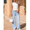 imageImily Bela Womens Summer Short Sleeve T Shirts Slim Fitted Raglan Color Block Crop Tops 2025 Basic Casual Y2k Stretchy TeeBeige