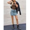 imageImily Bela Womens Summer Short Sleeve T Shirts Slim Fitted Raglan Color Block Crop Tops 2025 Basic Casual Y2k Stretchy TeeDark Brown
