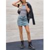 imageImily Bela Womens Summer Short Sleeve T Shirts Slim Fitted Raglan Color Block Crop Tops 2025 Basic Casual Y2k Stretchy TeeDark Grey