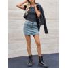 imageImily Bela Womens Summer Short Sleeve T Shirts Slim Fitted Raglan Color Block Crop Tops 2025 Basic Casual Y2k Stretchy TeeDark Greyblack