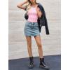 imageImily Bela Womens Summer Short Sleeve T Shirts Slim Fitted Raglan Color Block Crop Tops 2025 Basic Casual Y2k Stretchy TeePink