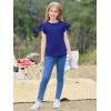 imageImily Bela Girls Ruffle Sleeve Shirts Summer Crewneck Eyelet Tee Tops Casual Cute Blouse 415 YearsNavy Blue
