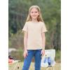 imageImily Bela Girls Summer T Shirts Kids Casual Crewneck Short Sleeve Loose Basic Tee Tops 514 YearsBeige