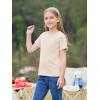imageImily Bela Girls Summer T Shirts Kids Casual Crewneck Short Sleeve Loose Basic Tee Tops 514 YearsBeige